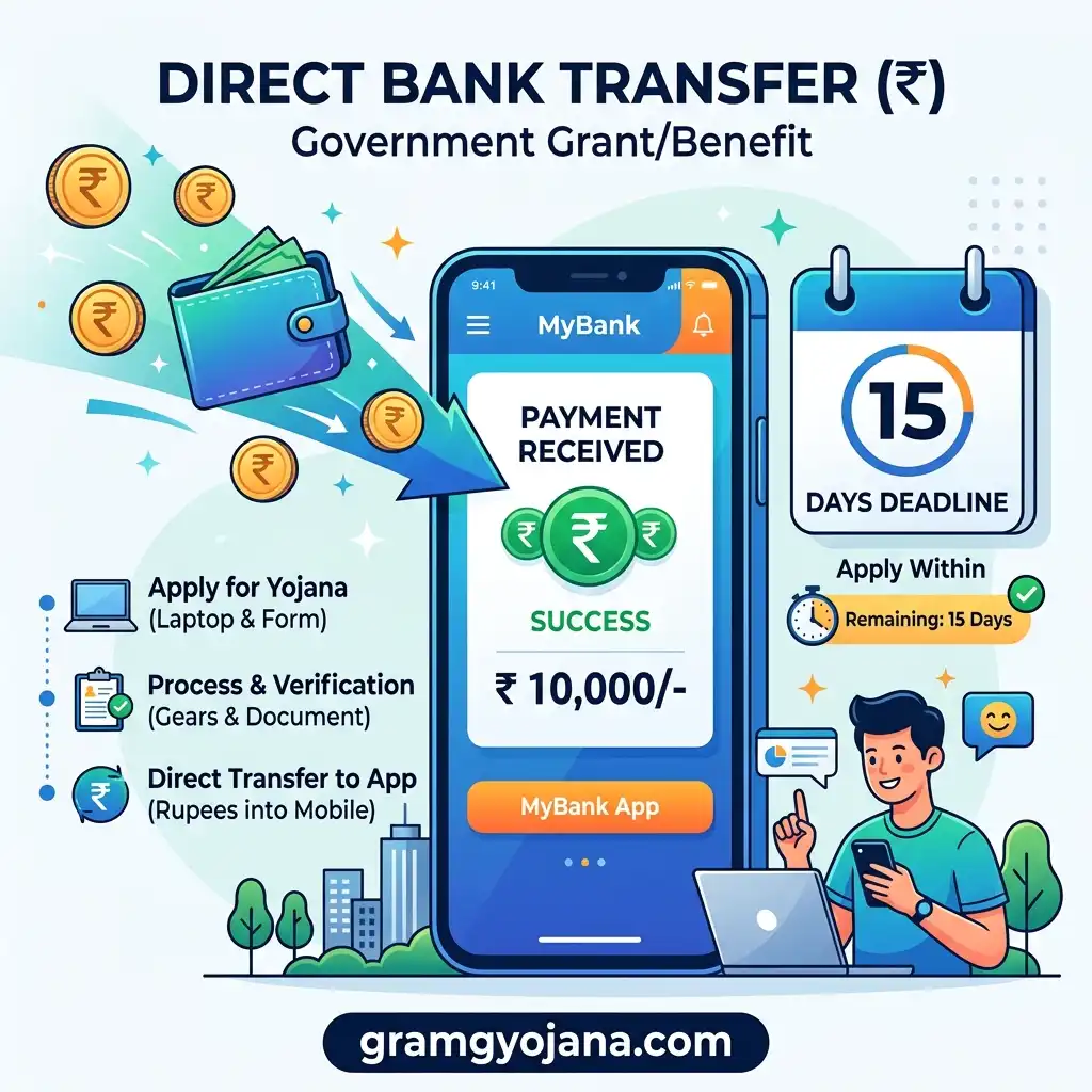 VB-G RAM G Rs 300 Wage and DBT Transfer Infographic - gramgyojana.com